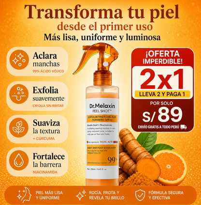 DR. MELAXIN PEEL SHOT - OFERTA 2x1 ✨ Reduce Visiblemente las Manchas, Minimiza los Poros y Recupera la Luminosidad Natural de Tu Piel