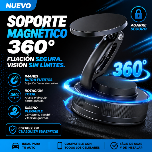 MagFix 360° Pro – Soporte Magnético Ultra Firme