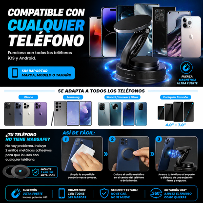 MagFix 360° Pro – Soporte Magnético Ultra Firme